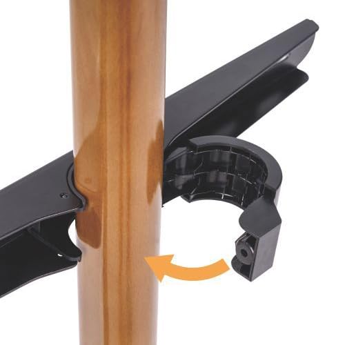 TM Electron - Soporte Pie TV - Compatible con Pantallas de 45” a 65” - Montaje VESA - Diseño Inteligente con Cables Ocultos - Ángulo de Giro de 45º - Correa Antivuelco - Negro