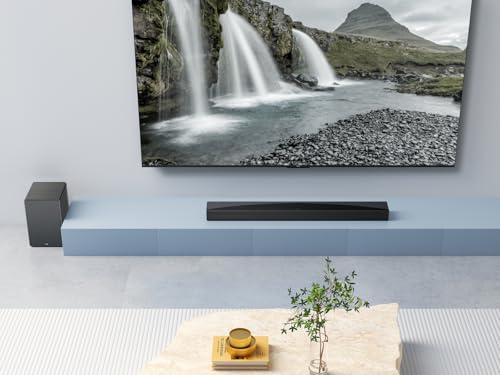 TCL Barra de Sonido Q65H 5.1 Canales para TV, 580 vatios, Cine en casa, Sonido Cine Envolvente, expansión de Sonido, Dolby Atmos, DTS:X, Bluetooth 5.3, HDMI eARC, Mando a Distancia único, USB
