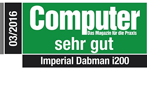 Imperial DABMAN i200 Internet/Dab+ Radio (Sonido estéreo, Radio por Internet/Dab+/Dab/FM, WiFi, LAN, Entrada Auxiliar, Salida de línea, Salida de Auriculares, Spotify) Negro, 32 x 13,5 x 11 cm