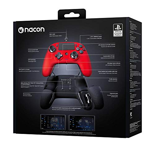 Nacon Mando Revolution Pro Controller 3 - PS4 y PC Rojo