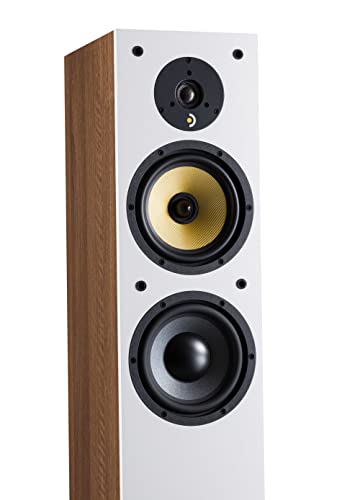 Davis Acoustics Ariane 5 Nogal (Walnut) - Columna de 3 vías/3 Altavoces - Altavoz Vendido por Unidad