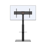 GRIFEMA GB3002 Soporte TV Pie Universal para Televisores de Plasma/LCD/LED hasta 85 Pulgadas, Soporte TV Suelo con EEstantes de Vidrio Templado de 2 Niveles, hasta 60 kg, VESA MÁX. 400x800mm