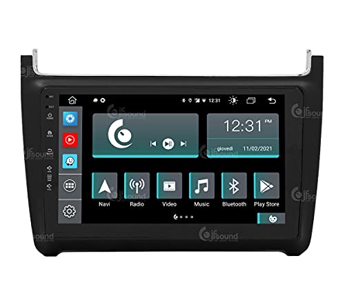 Radio de Coche para Volkswagen Polo Android GPS Bluetooth WiFi USB Dab+ Touchscreen 9" 8core Carplay AndroidAuto
