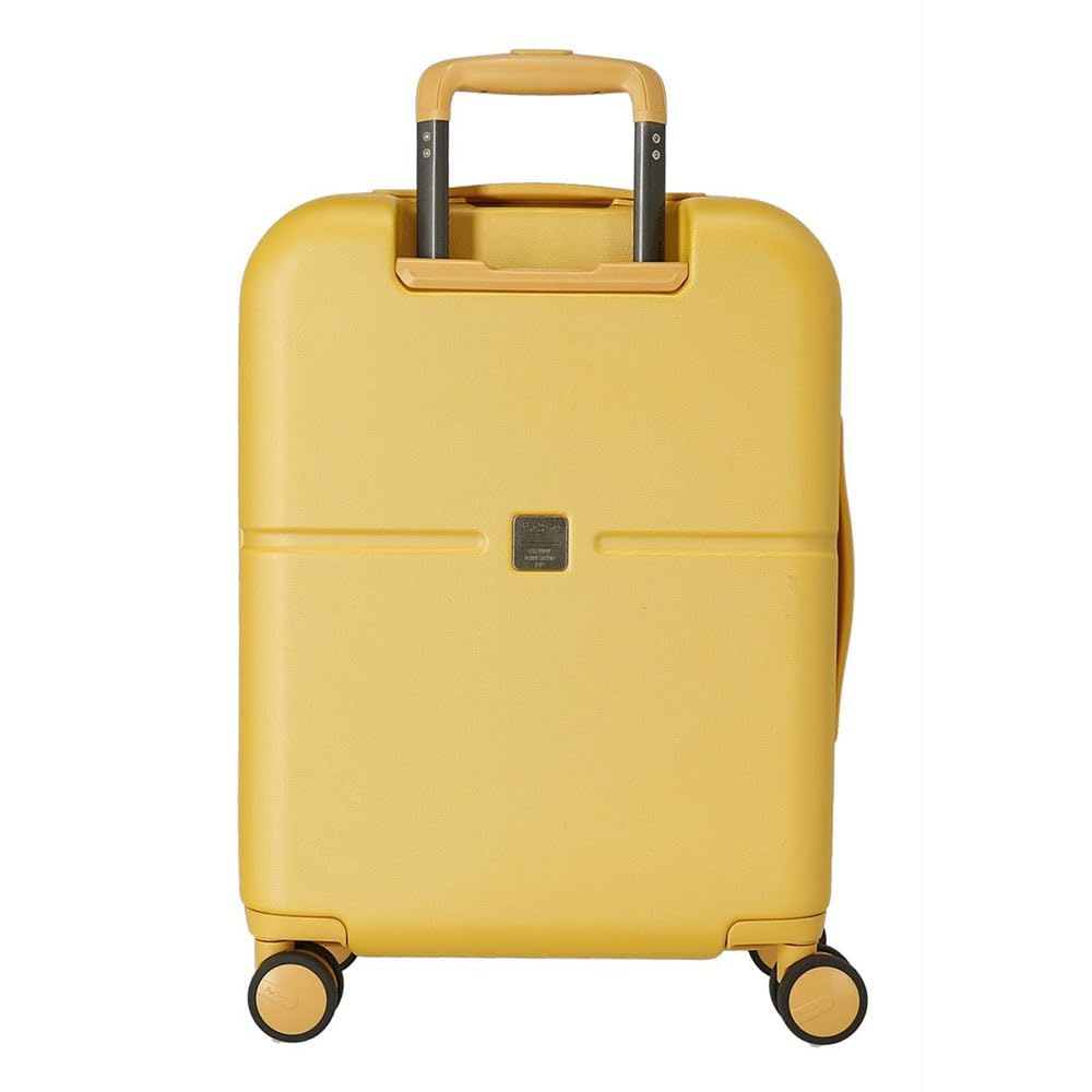 Pepe Jeans Chest Maleta de cabina Amarillo 40x55x20 cms Rígida ABS Cierre TSA integrado 37L 3,22 kgs 4 Ruedas dobles Equipaje de Mano