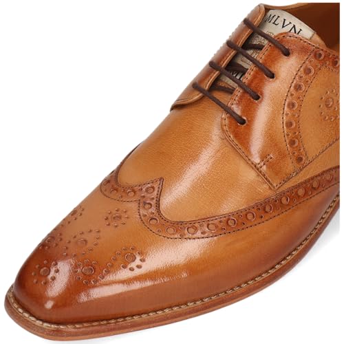Melvin & Hamilton Dylan 2, Oxford Plano Hombre, Beige, 46 EU