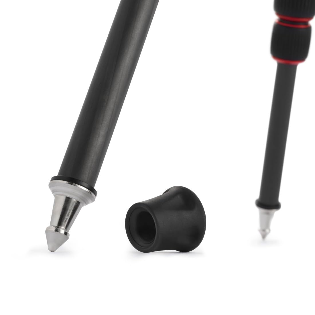 Hama Ramble II Duo - Trípode para cámara 2 en 1 y Soporte para teléfono móvil con Soporte para teléfono móvil, trípode Estable y Ligero de Carbono, trípode para Fotos de 3 Posiciones Extensible máx.