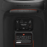 JBL PartyBox Stage 320, Altavoz portátil para fiestas, con asa telescópica y ruedas, Bluetooth, espectáculo de luces, resistente a salpicaduras IPX4, hasta 18h de reproducción, negro