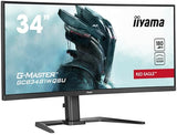iiyama G-Master GCB3481WQSU-B1 34" VA CURVO UWQHD 180Hz 0.3 ms USB-A Altavoces Altura Ajustable