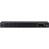 Inter-Tech SW-1681 8salidas AC Negro Unidad de distribución de energía (PDU) - Unidades de distribución de energía (PDU) (Conmutado, Negro, 8 Salidas AC, C20 acoplador, C13 acoplador, Corriente,