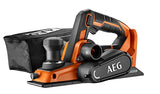 AEG - Cepillo Eléctrico 18V Brushless (Sin Batería) - Hoja de Corte Reversible 82mm con Ajuste de Profundidad hasta 2mm - Gran Confort de Trabajo - Se Entrega con 1 Bolsa de Recogida - BHO18BL-0