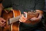 ORTEGA Performer Series Concert Guitar 44 Mástil delgado Tapa de abeto y Preamp y funda RCE238SN-FT