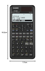 Casio FC-200V-2 Calculadora Financiera, 16,2 x 7,7 x 1,1, Negro