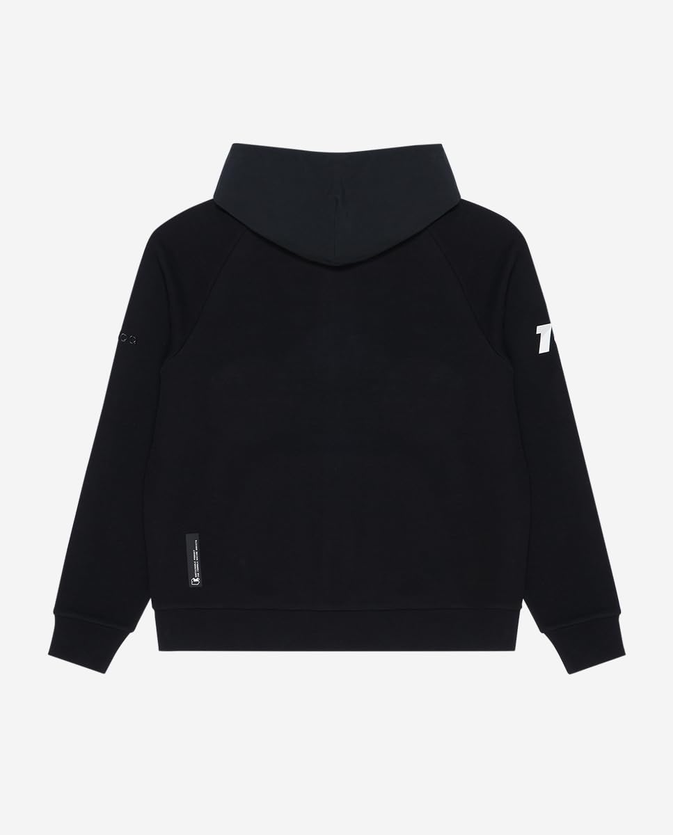 KIMOA - Sudadera Aston Martin F1 2024 Fernando Alonso - Sudadera Hombre con Capucha, Sudadera Cremallera Hombre - XS - Negra - Tejido Reciclado