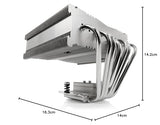 Noctua NH-C14S, Disipador de CPU de Máxima Calidad con NF-A14 PWM Ventilador de 140 mm (Marrón)