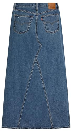 Levi's Iconic Long Skirt W/Slit Falda, Verified Vintage SKI, 27 Mujeres