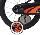 Denver Street Art Bicicleta, Bebés niños, Negro Naranja, 16" (40,64 cm)