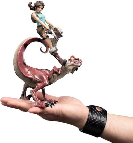 Weta Workshop Tomb Raider - Figura de Mini Epics Lara Croft & Raptor (24 cm)