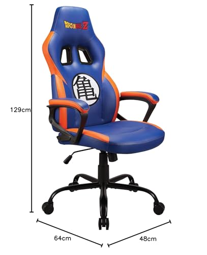 Subsonic Dragon Ball Z Silla de Metal para Videojuegos, Azul