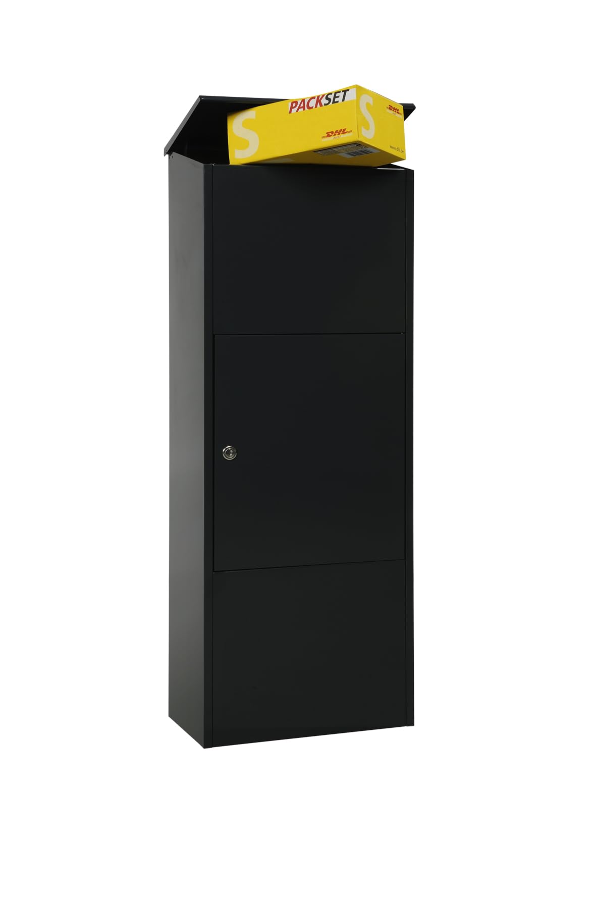 MeFa Bosca 408100M 408 - Buzón de Acero galvanizado (RAL 9005), Color Negro