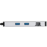 Targus Docking Station USB-C Dual HDMI 4K con Fuente de alimentación Pass-Thru de 100W, hub multipuerto Compatible con 2 monitores 4K UHD, estación Base – Gris, DOCK423EU