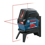 Bosch Professional Nivel láser GCL 2-15 (láser rojo, interior, con puntos de plomada, alcance: 15 m, 3 pilas AA, soporte giratorio RM 1, placa reflectora láser, estuche de protección, maletín)