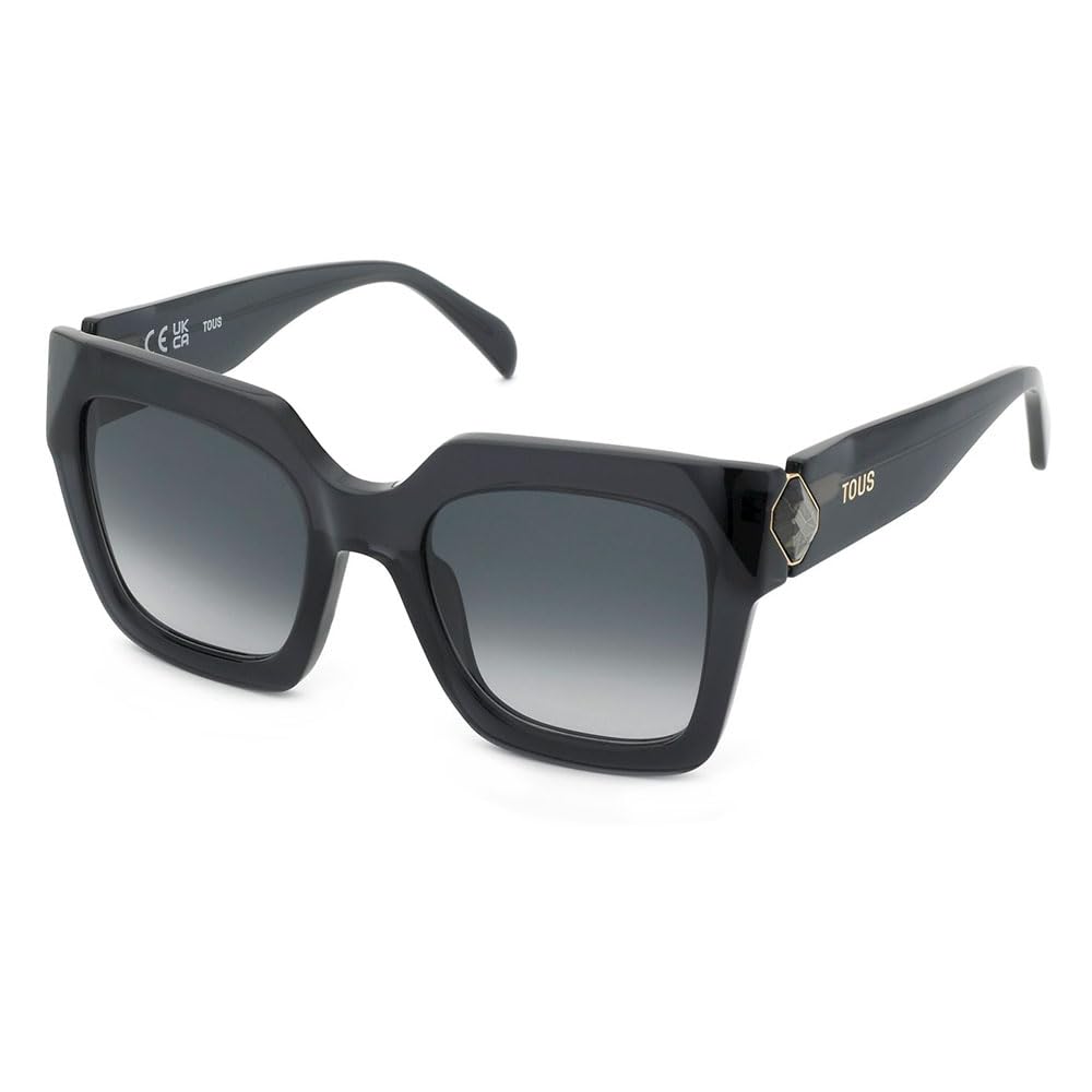 Tous, SUNGLASSES, STOC83S-52-0705, SHINY TRANSPARENT DARK GREY, Female