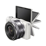 Sony ILCE-5100 - Cámara EVIL de 24.7 Mp ( pantalla 3", estabilizador óptico, vídeo Full HD ), color blanco - Kit cuerpo cámara con objetivo E PZ 16-50 mm f/3.5-5.6