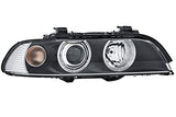 HELLA 1LL 008 052-601 Xenón/DE/Halógena/asimétrica-Faro principal - por ej. BMW 5 (E39) - negro - ECE - para circulación por la izquierda - derecha