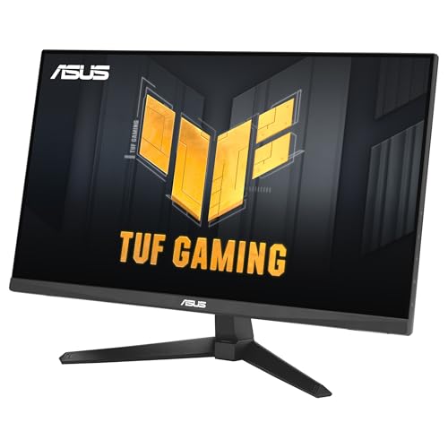 ASUS TUF Gaming VG249QE5A Monitor Gaming de 23.8", Full HD (1920 x 1080), overclocking a 146 Hz, IPS, ELMB Sync, MPRT de 1 ms, Altavoces estéreo, Variable Overdrive, DisplayWidget Center