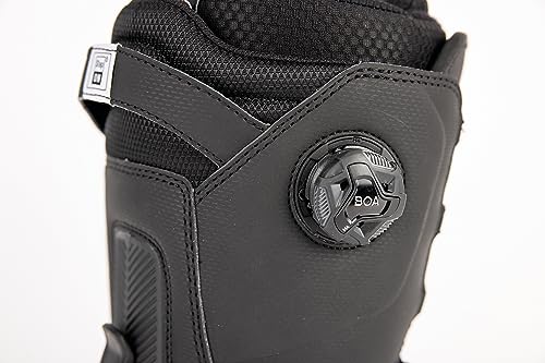 Nitro Darkseid Boa All Mountain Freeride Freestyle Highend Premium Schnellschnürsystem Step On Boot Snowboardboot Barco de Snowboard, Hombre, Negro, 28