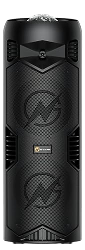 N-Gear Let's Go Party 5150 Negro - Altavoz Bluetooth portatil - Altavoz inalámbrico de 200 vatios con Luces Disco y micrófono Incluido - 5 Horas de reproducción
