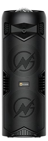 N-Gear Let's Go Party 5150 Negro - Altavoz Bluetooth portatil - Altavoz inalámbrico de 200 vatios con Luces Disco y micrófono Incluido - 5 Horas de reproducción