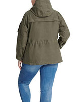 Levi's Women's Cotton Four Pocket Hooded Field Jacket, Army Green, L