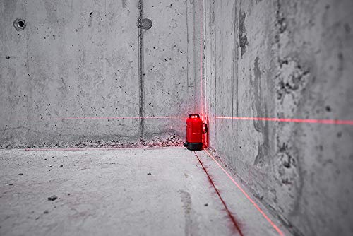 Leica Lino L6Rs: Nivel láser de línea de 3x360 grados en estuche (láser rojo, alcance de trabajo: 25 m)