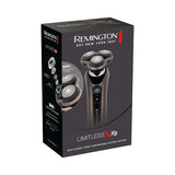 Remington XR1795 Afeitadora Rotativa y Láminas 2 en 1 X9 Limitless X, sistema de corte híbrido SynX, inalámbrica, recargable, uso en seco/mojado, Pivotball de 360°, memorización del afeitado