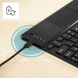 Hama Funda con Teclado para iPad Air de 11" 2024 (Teclado Bluetooth con Panel táctil, función Atril, Funda magnética, Funda para Tablet para Apple iPad Air de 11 Pulgadas, Teclado extraíble), Color