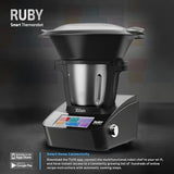 Zilan RUBY Thermorobot, Robot de Cocina Multifunción Wi-Fi, 18 Funciones, pantalla táctil TFT a color de 7", Báscula integradar, control mediante aplicación, 4,7 L,1700W