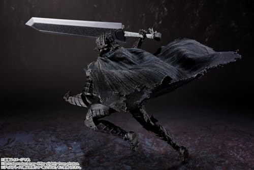 TAMASHII NATIONS S.H. Figuarts Berserk Guts (Armadura Berserk) - Apasionado - Aprox. 160 mm, ABS, PVC y Tela, Figura de acción prepintada