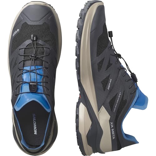 Salomon Hombre Speed Cross, Impermeables para Niños, Negro/Vainilla, Zapatos de Senderismo Versátiles, Zapatillas para Botas de Senderismo y Correr en Senderos en Aventuras al Aire Libre, 44 EU