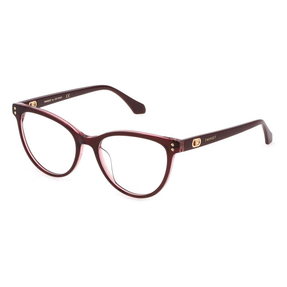 TWINSET VTW007 Gafas, Shiny Violet+Rose, 52 para Mujer