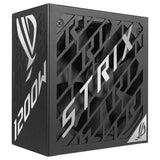 ASUS ROG Strix 1200W Platinum - Fuente de alimentación Totalmente Modular, 80 Plus Platinum, ATX 3.1, GAN MOSFET, GPU-First Intelligent Voltage Stabilizer, 10 años de Cobertura