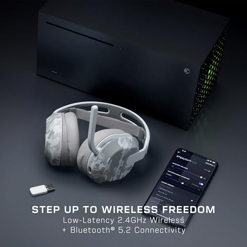 Turtle Beach Stealth 500 Camo Ártico Auriculares de Juego inalámbricos con 40 Horas Batería y Bluetooth para Xbox Series X o S, Xbox One y móvil