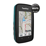 TwoNav Cross Plus + Mapa de Francia IGN Topo Completo, GPS de Deportes con Pantalla de 3,2 Pulgadas para Bicicleta de montaña, Ciclismo, Trekking o Senderismo con Tarjetas Incluidas. Color Turquesa