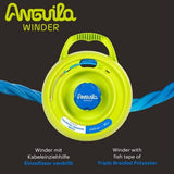 Anguila Max | Winder | Enrollador | Poliéster Trenzado Triple | Color Azul | Diámetro 4,5mm | 22 metros