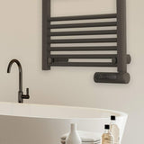 Cecotec Radiador Toallero Eléctrico Bajo Consumo ReadyWarm 9200 Smart Towel Black. 750 W, Pantalla LED, Control táctil, Temporizador, 3 Modos, Sistemas de Seguridad