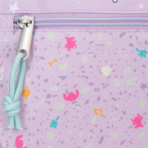 Joumma Disney Lovely Stitch Mochila para portátil 13,3" Doble Compartimento Morado 32x44x17 cms Poliéster 20,46L