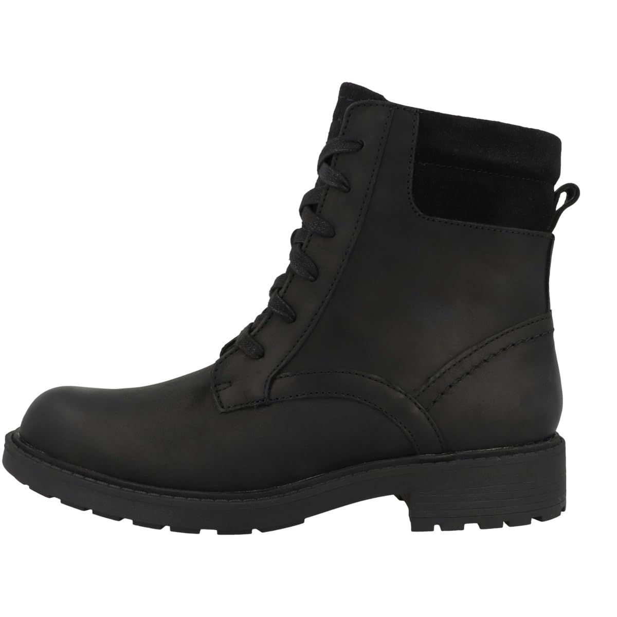 Clarks Orinoco2 Spice Botas de piel para Mujer, Black Leather, 36 EU
