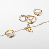 PANDORA Essence Collares chapados en oro de 14 quilates, talla 70