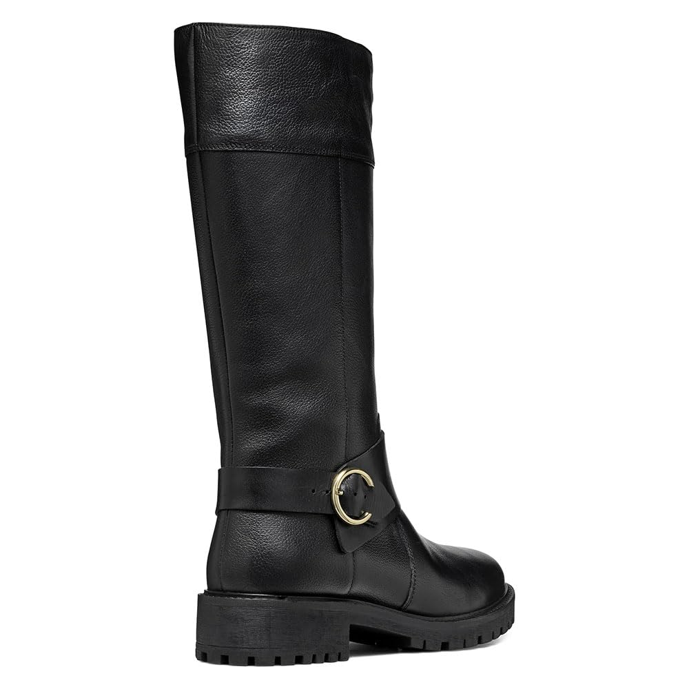Geox D Hoara A, Botas de Moda Mujer, Negro, 39 EU