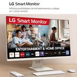 LG 27U511SA-W - Monitor MyView 27", Panel IPS, (1920 x 1080), 100Hz, 5ms (GtG), WebOS 23, sRGB 99%, Ajuste en Inclinación (Eje Horizontal), Blanco
